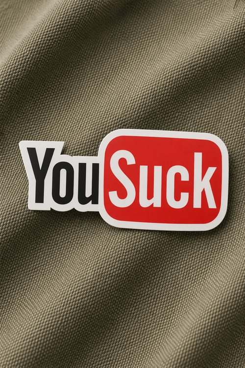 You Suck  - Iron on patch - Witty Humor